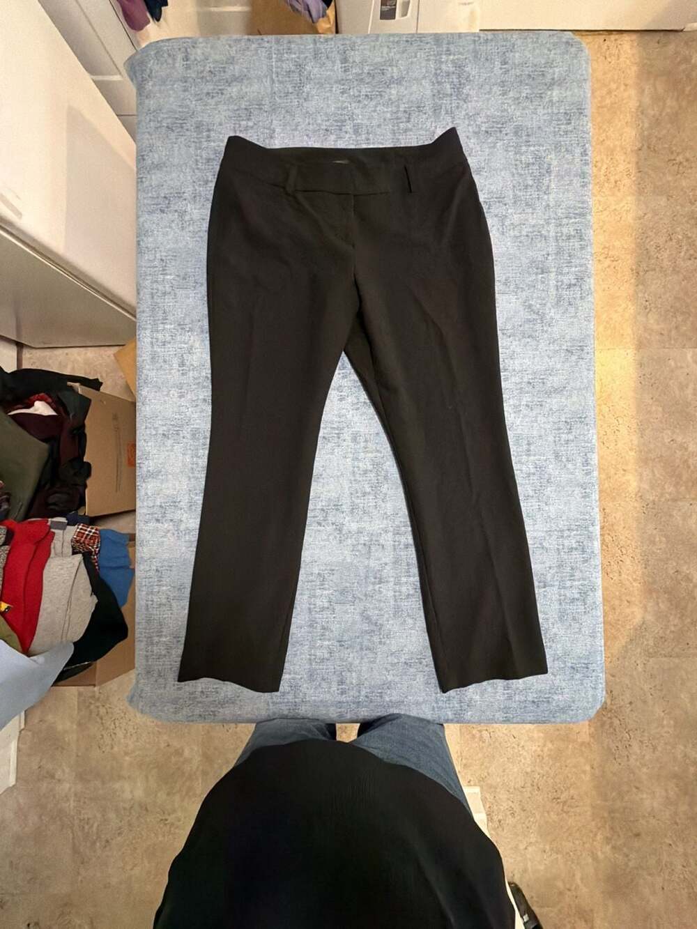 Worthington Curvy Fit Straight Leg Pants Size 14 Black Office Career